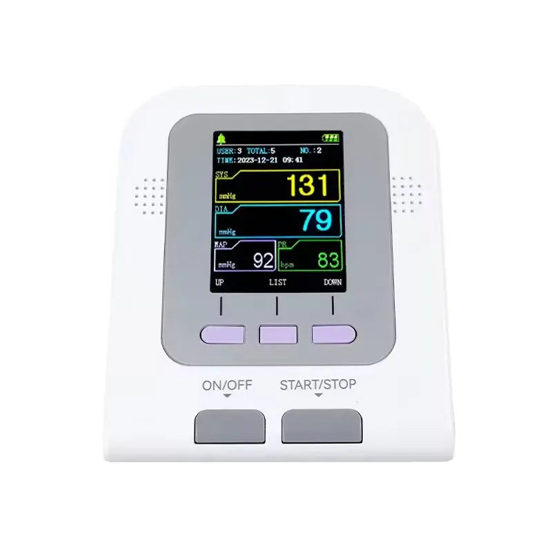 CONTEC08A Vet digital blood pressure monitor unit with colour screen and separate cuff for animals.