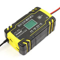 12V 24V dual voltage car battery charger with LCD screen display for motorcycle and truck batteries
