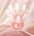 Pink octopus-shaped facial massage comb made from natural resin with eight flexible arms