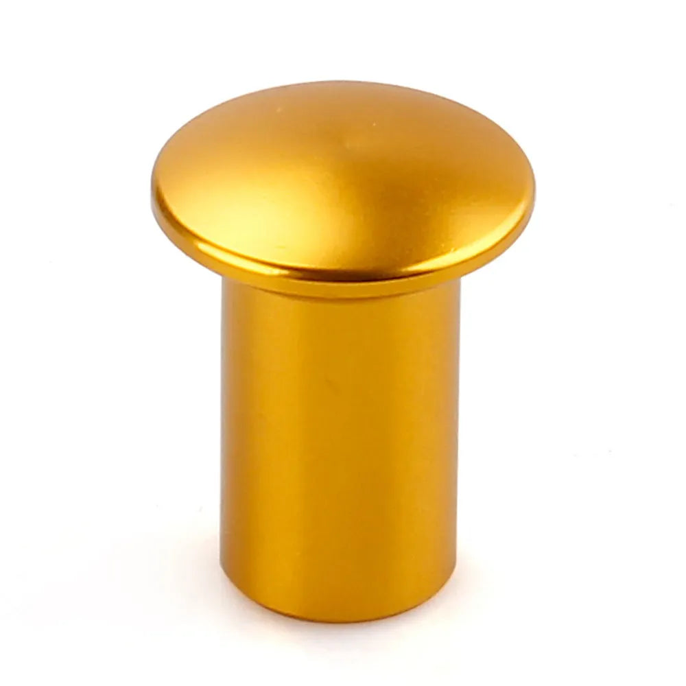 Aluminium alloy handbrake button cap for car modification in multiple colours.