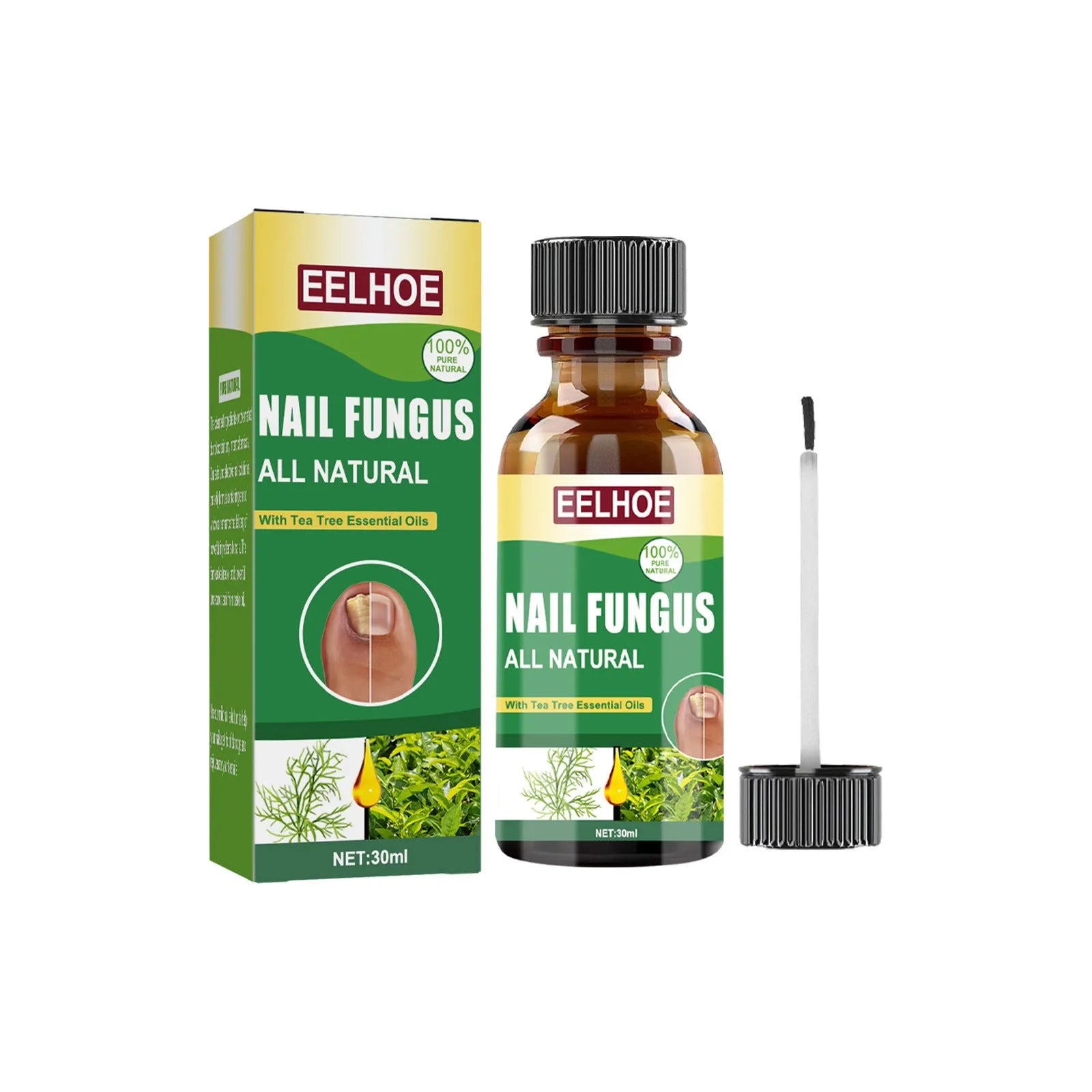30ml tea tree oil nail care solution bottle for thickened fingernails and toenails