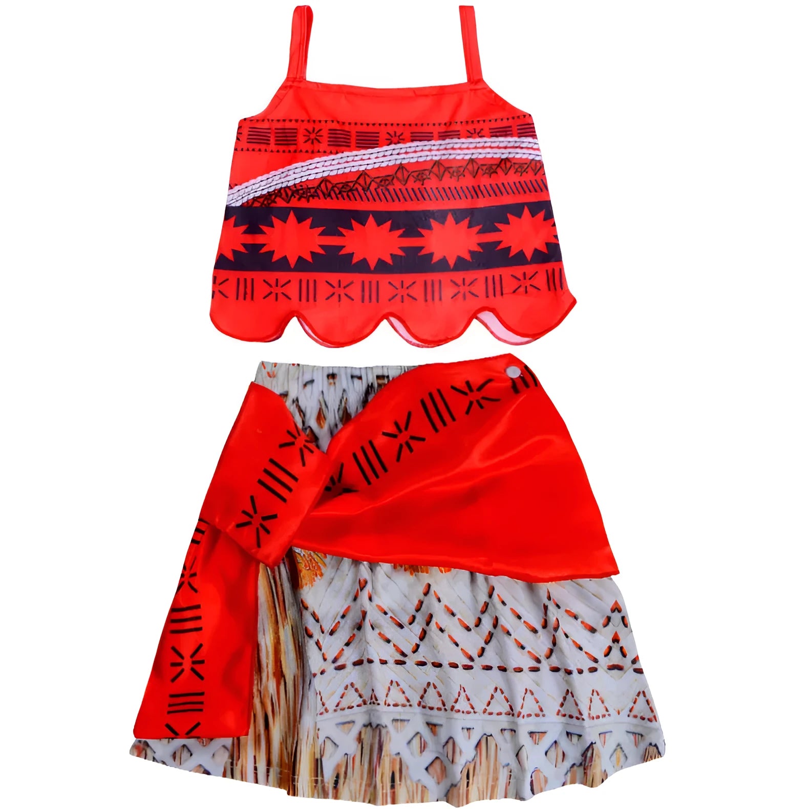 Graph colour performance costume set with coat and skirt for women and children, sizes 100cm to 140cm