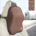 Memory foam car headrest pillow and lumbar support pillow set in a choice of seven colours