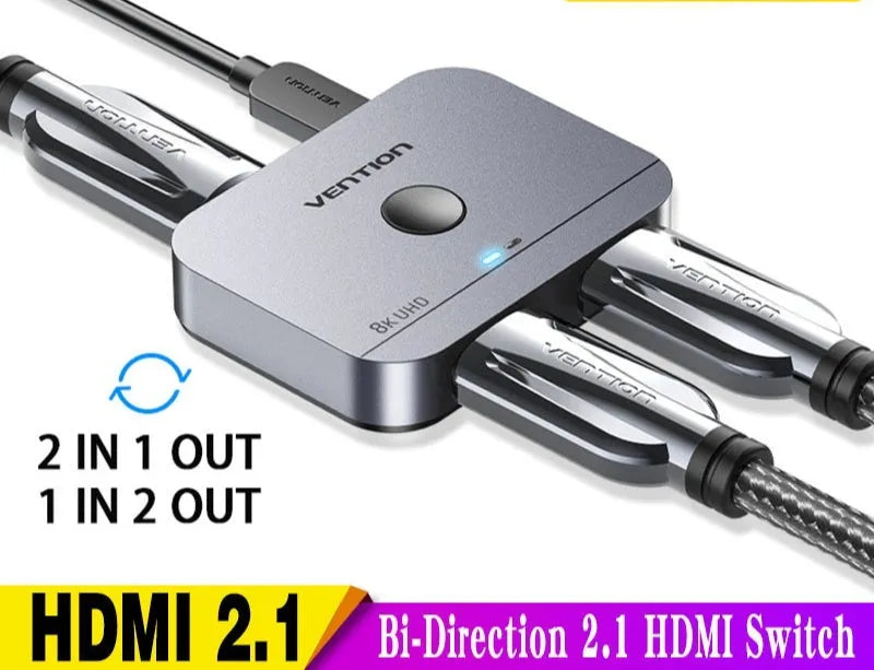 Black and grey HDMI to VGA converter cable with alloy head for computer audio and video conversion.