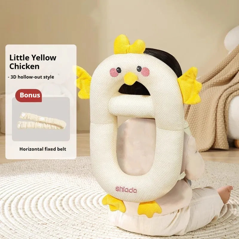 Baby cartoon anti-collision pillow with dinosaur design for toddler fall protection