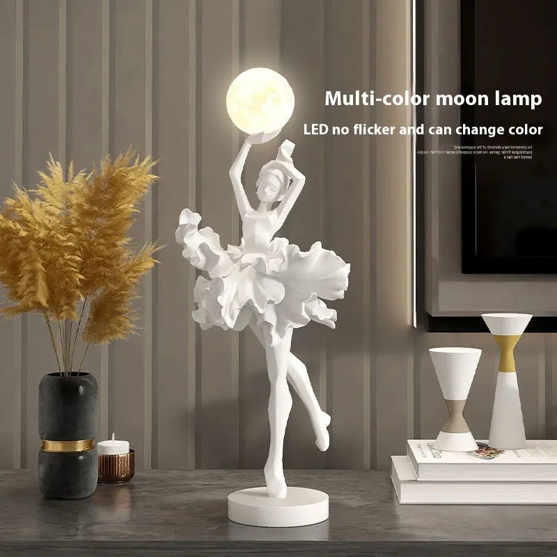Art Girl Atmosphere small night lamp in modern simple style with USB charging port