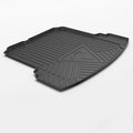 Black carbon fibre pattern TPE car trunk protection mat for vehicle cargo area