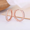 Gang Drill Zircon Stud Earrings silver needle green copper geometric starry sky design unisex Korean style