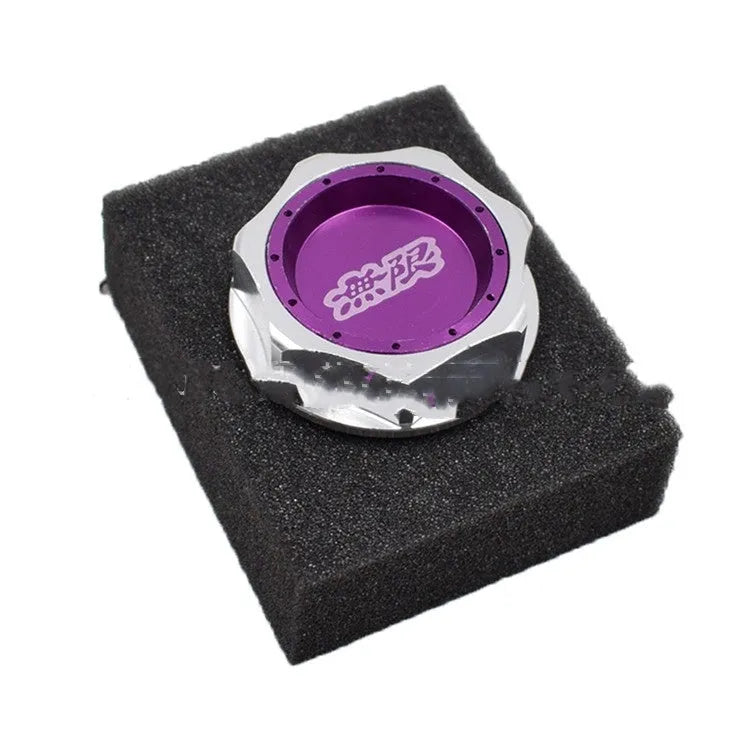 Aluminium alloy oil filter cap for Honda vehicles in six colour options.