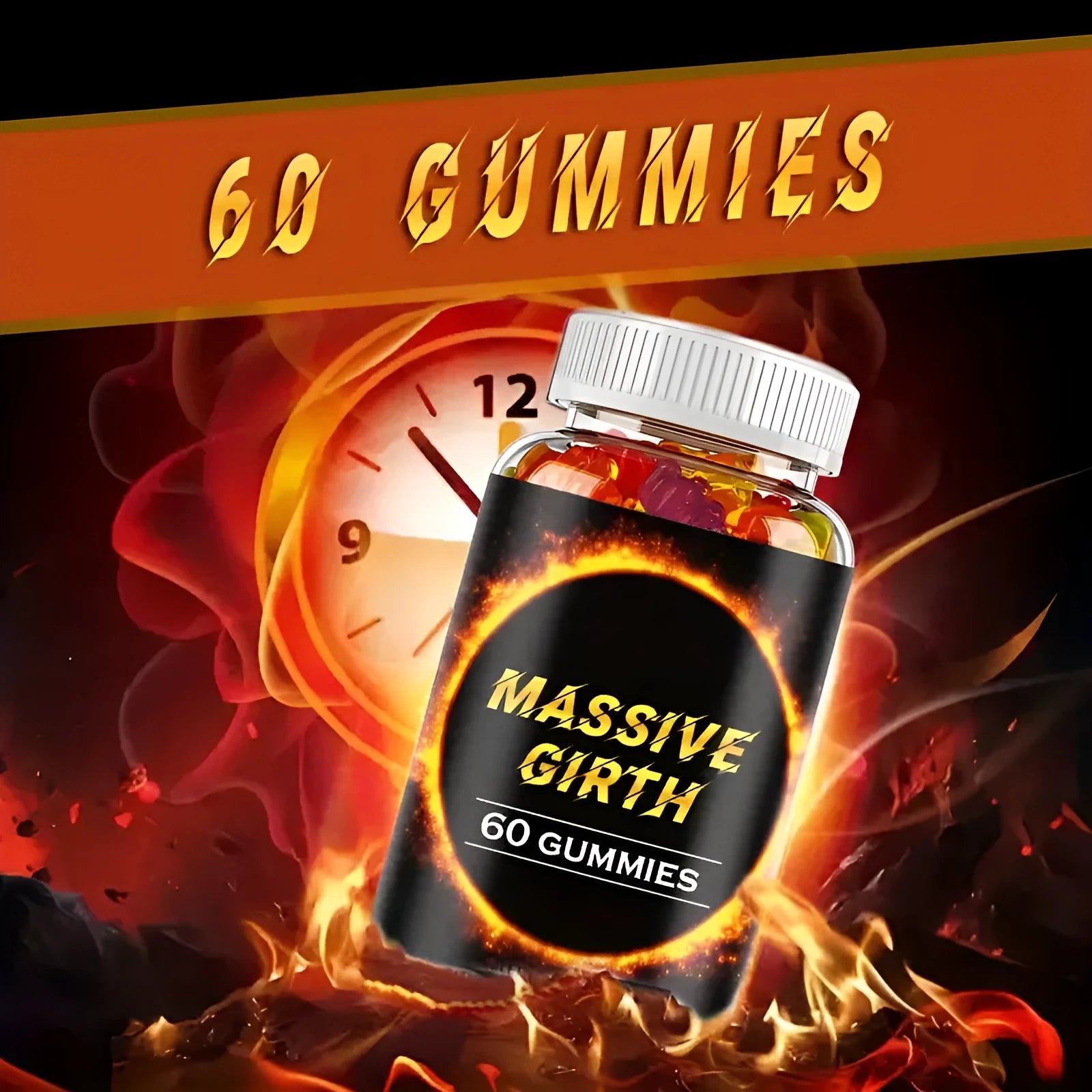 MAX PERFORMANCE GUMMIES dietary fibre soft candy supplement 60 tablets in original packaging