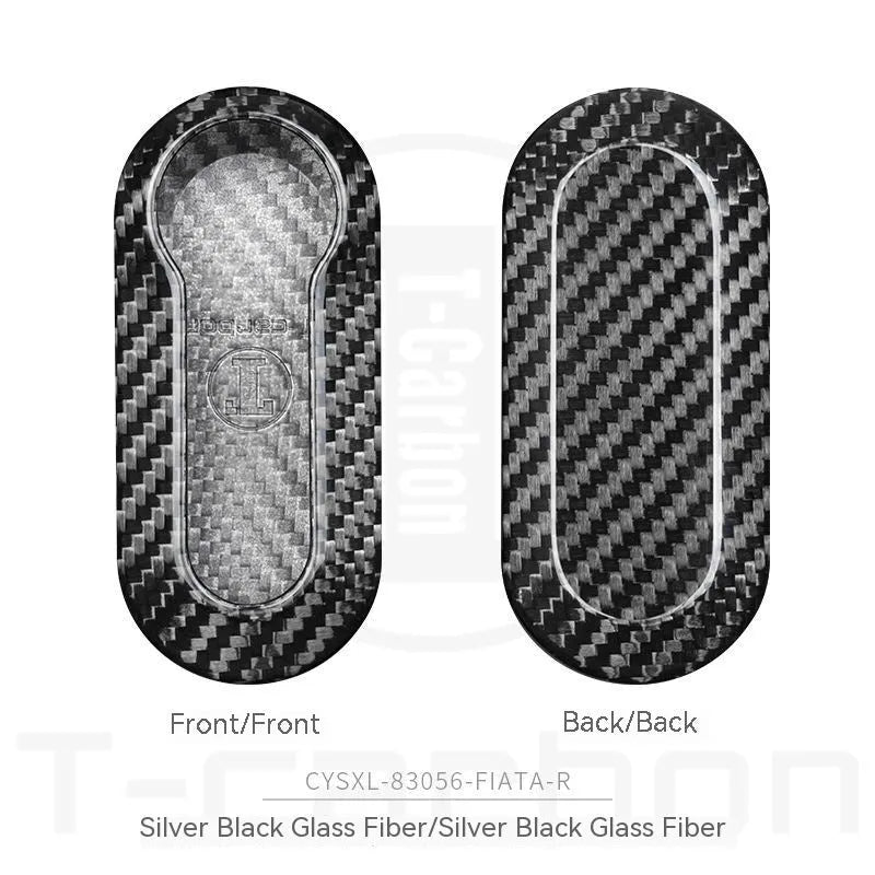 Carbon fibre and glass fibre replacement shells for automobile key fobs in three colour options
