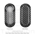 Carbon fibre and glass fibre replacement shells for automobile key fobs in three colour options