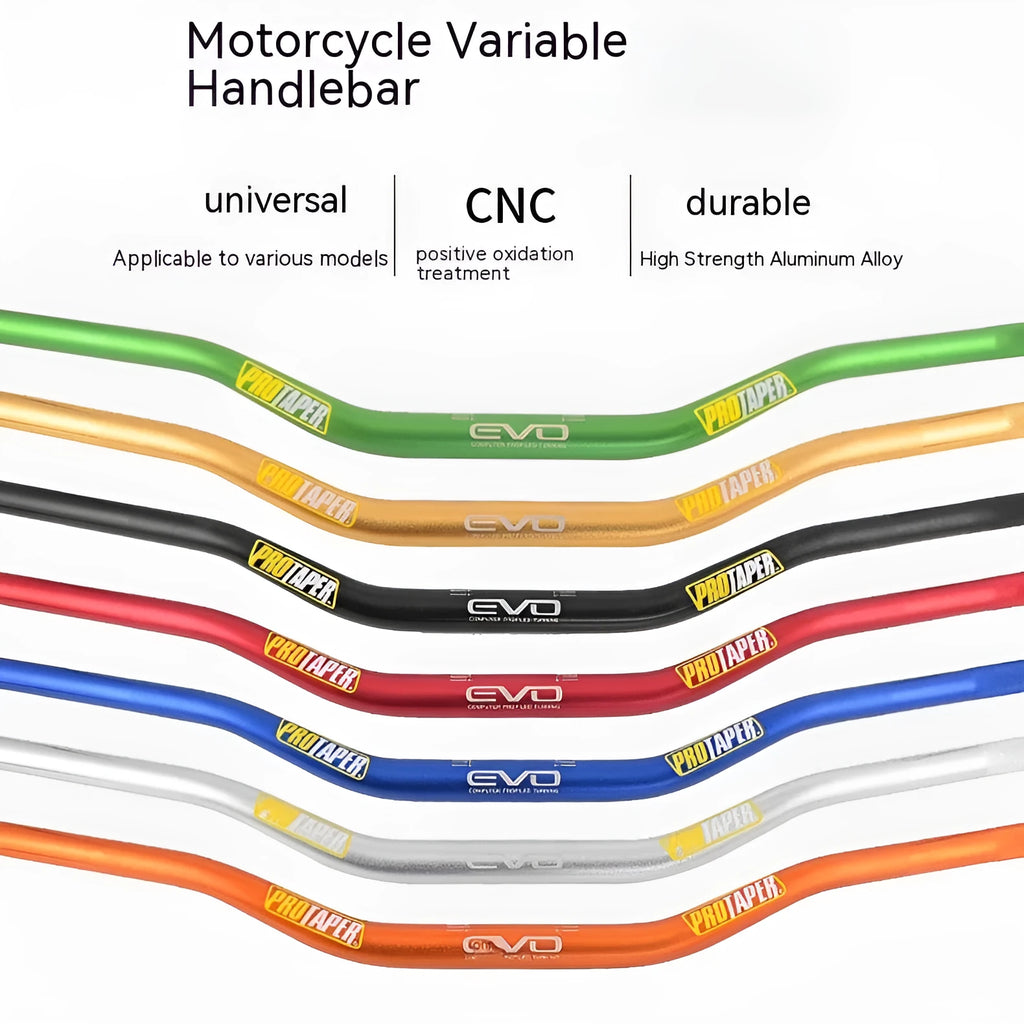 Orange aluminium alloy scrambling motorcycle handlebar with 28mm diameter