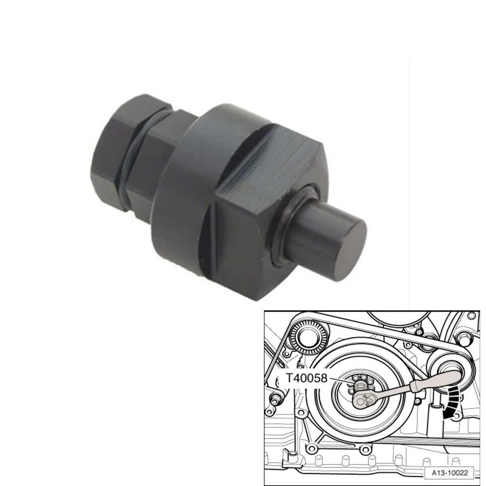 Aodi T40058 crankshaft rotating sleeve engine timing tool with directional arrows