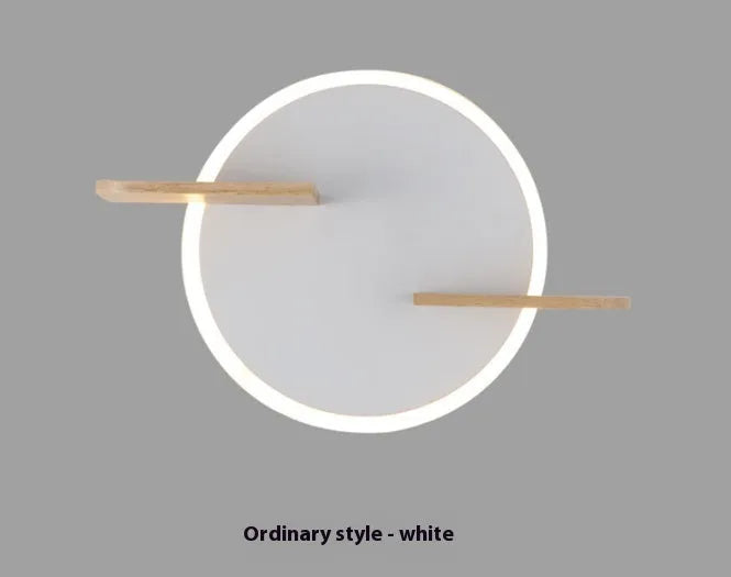 Creative cartoon wall lamp for children's bedroom with acrylic shade and three colour light options in Ordinary White finish