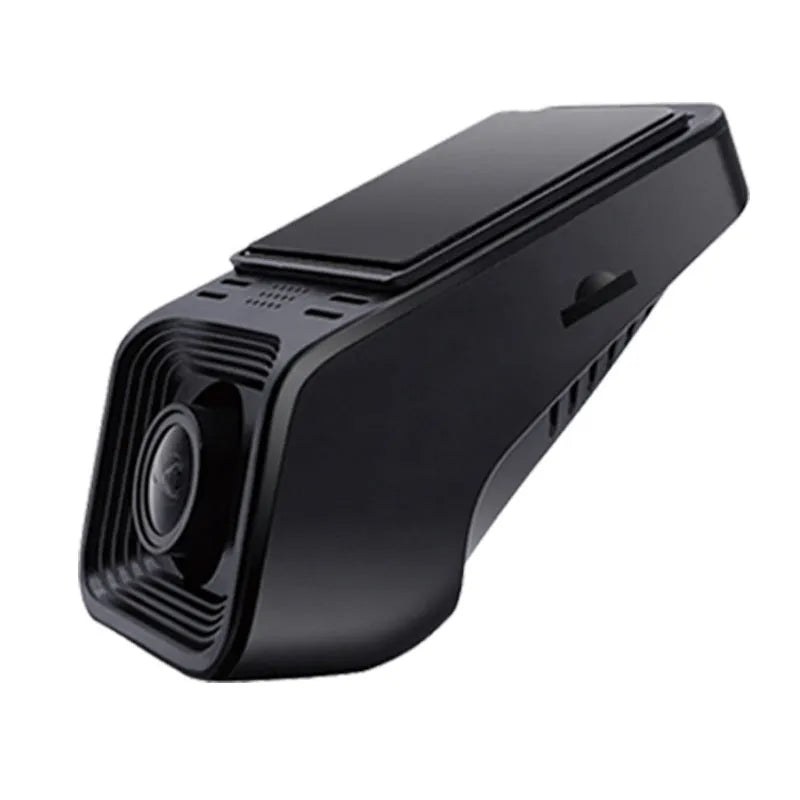 V4 ACC model HD night vision car dashboard camera with 1080p recording and WiFi symbol.