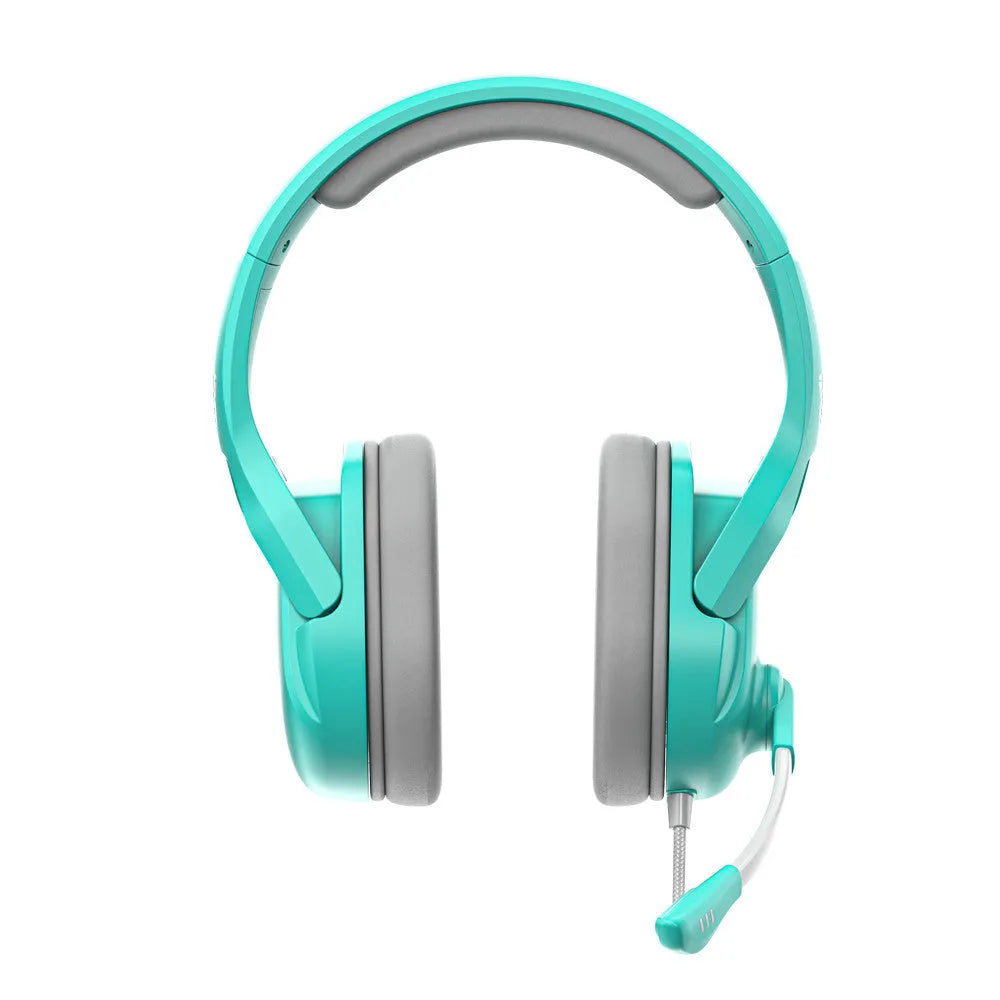 MH86 black gaming headset with over-ear design, adjustable headband and 2 metre cable