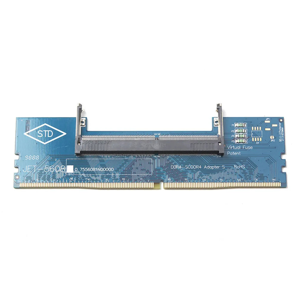 DDR4 laptop to desktop memory adapter card with anti-static bag and included memory stick