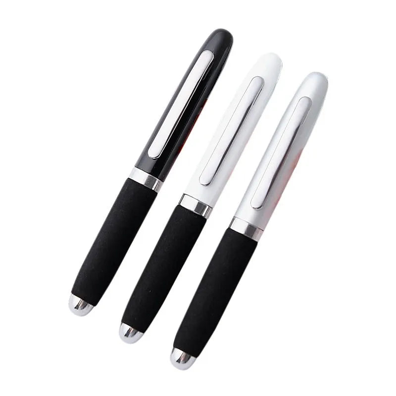 EVA metal cap mini ballpoint pen with 1.0mm bullet tip, shown at 112mm length.