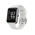 Square smart watch with aluminium case and silicone strap in multiple colours