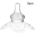 Nursing nipple protector for flat nipples breastfeeding aid transparent and petal colour options