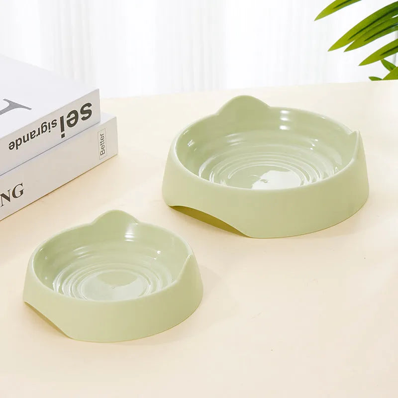 Blue ceramic dog slow feeder bowl with raised cup maze design for large breed dogs.