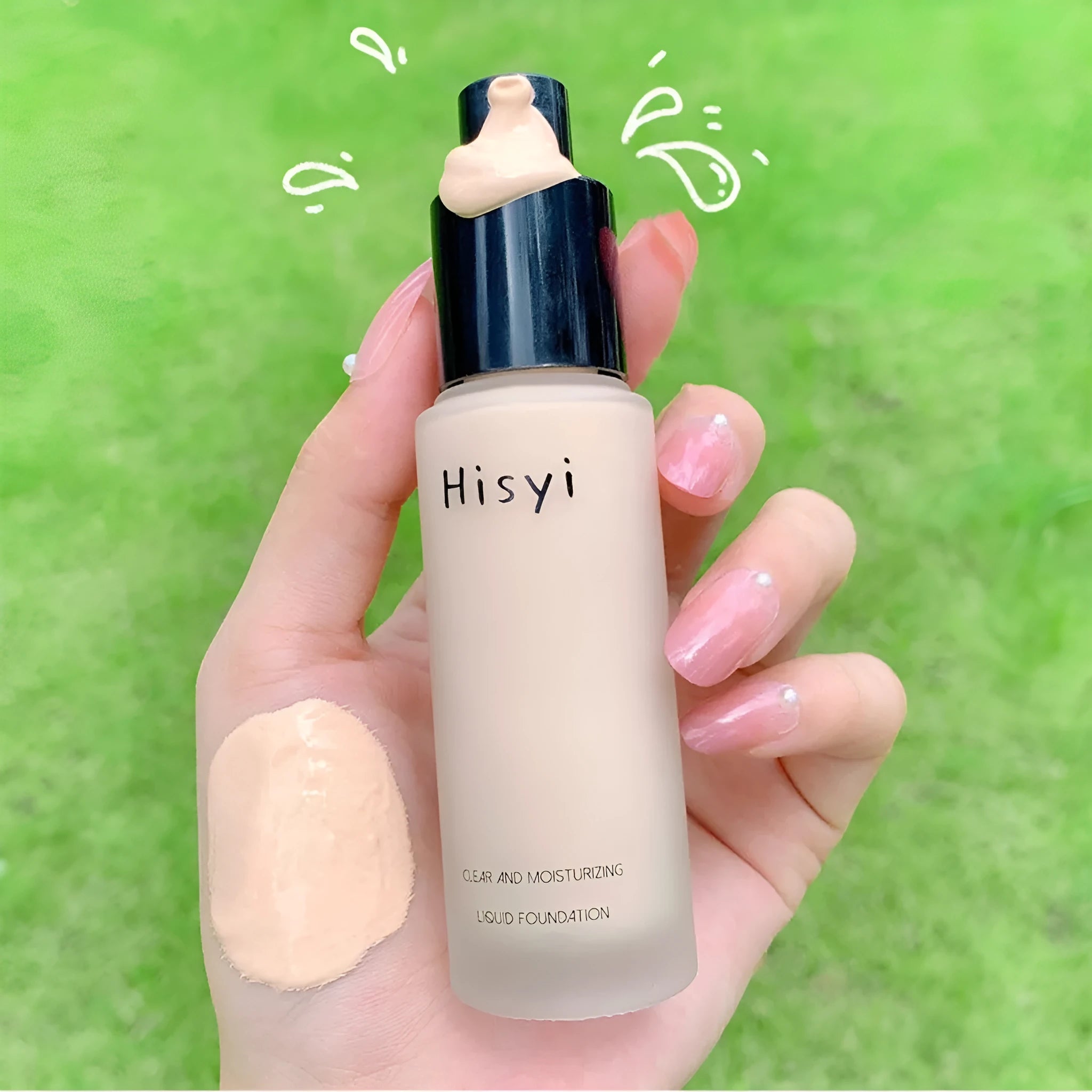 Lightweight liquid foundation BB cream 30ml in Ivory White, Natural Color, and Deep Flesh Color