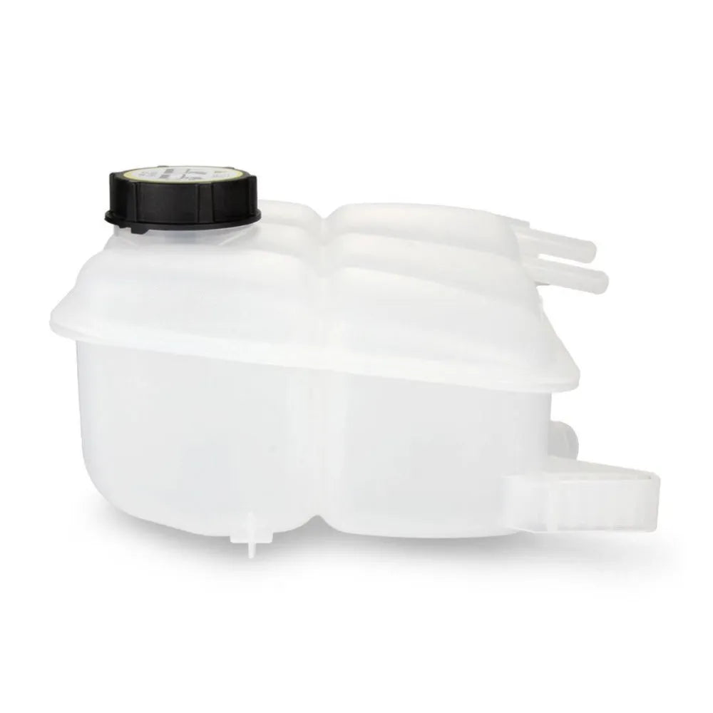 White plastic car radiator coolant expansion tank with cap for Ford Focus MK2