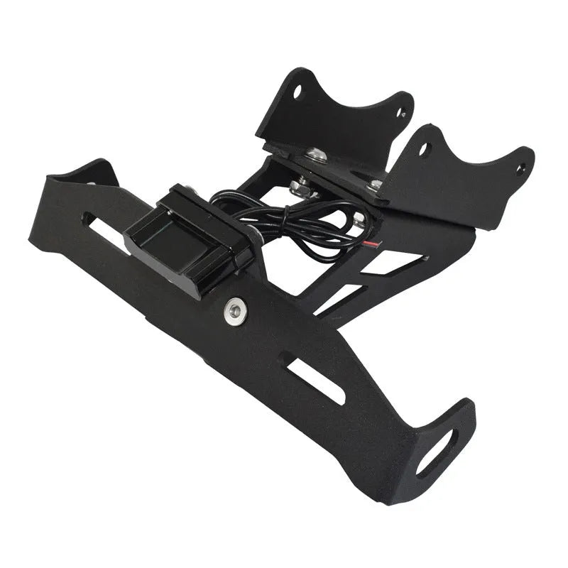 Black aluminium alloy short tail license plate holder for Honda motorcycle rear modification