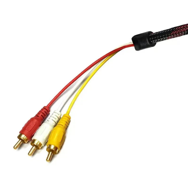 HDMI to AV15 M conversion adapter cable with 1.5 metre length and alloy connectors