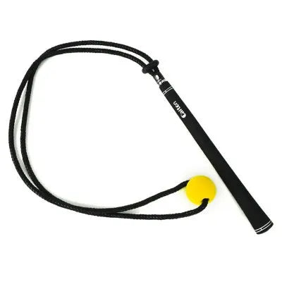 Black silicone elastic golf swing practice rope trainer for physical correction training