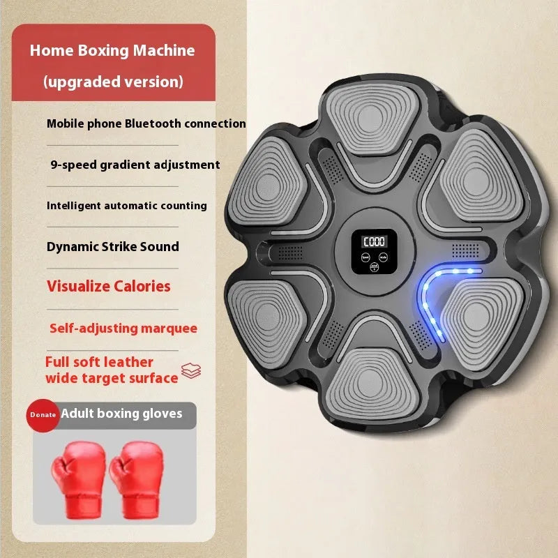 Smart music boxing machine wall target electronic reaction training equipment