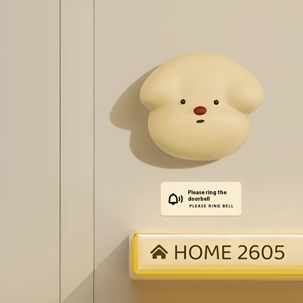 Wireless plug-in beeper doorbell for household use in milky yellow and white colour options