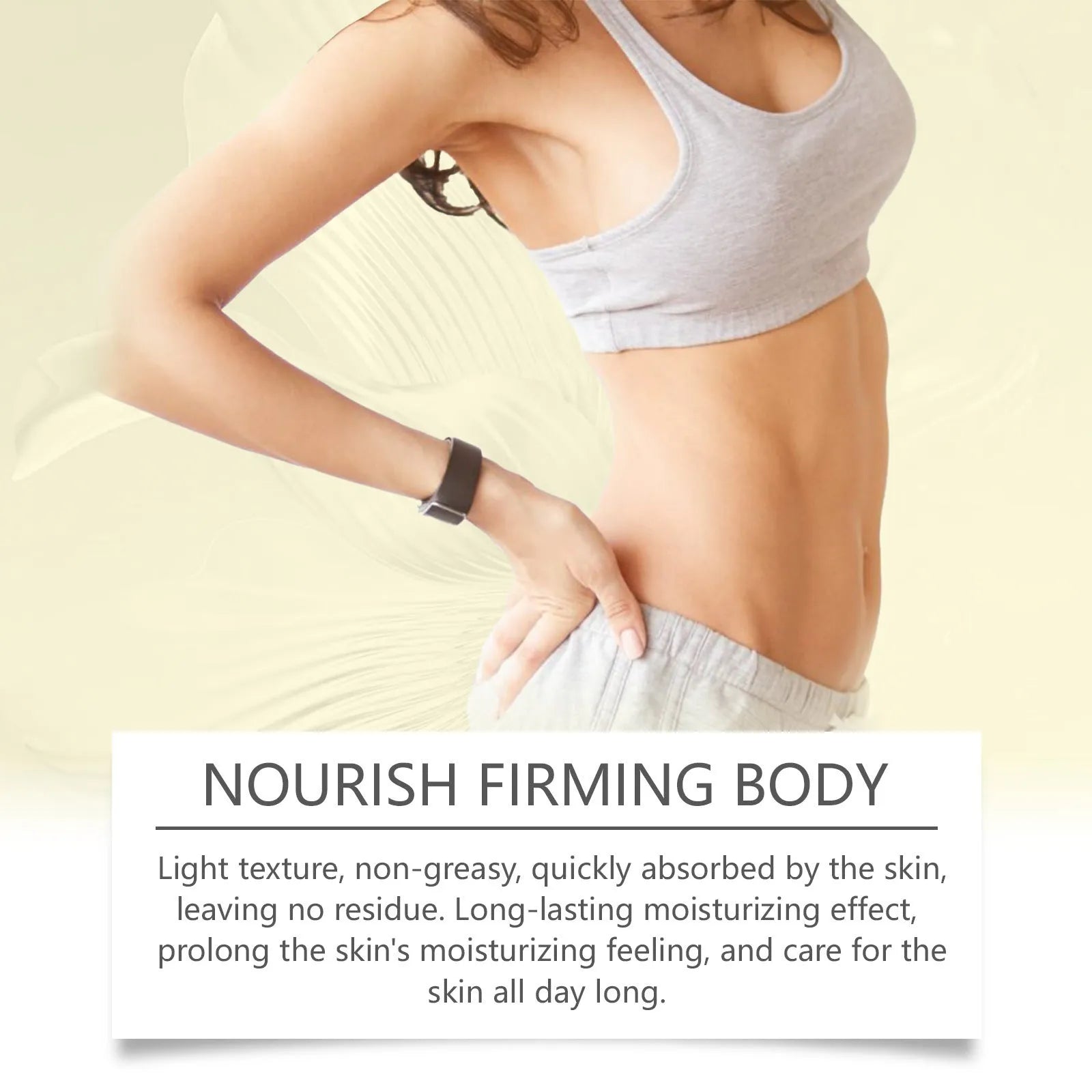 Skin care kit with 100ml nourishing oil and 100g firming cream for body application