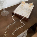 Women's gold grip diamond tassel hairpin with acrylic construction and fashion OL style design
