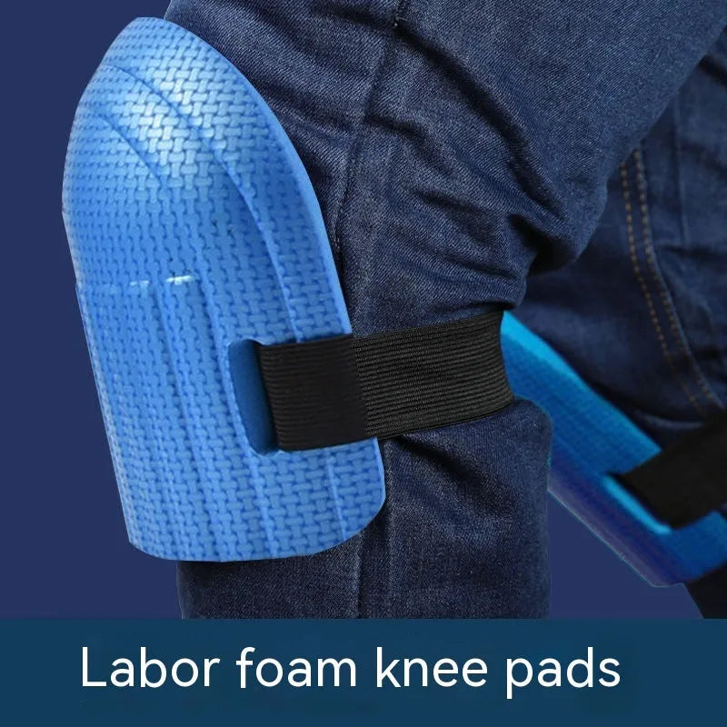 EVA foam kneepad pair in various colours for tile floor and workshop kneeling protection