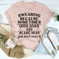 Pink couple's t-shirt with a printed design, shown in a straight fit with short sleeves.
