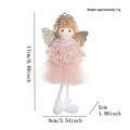 Christmas cartoon angel fabric pendant for girls' high ponytail hair in white, pink, or khaki style