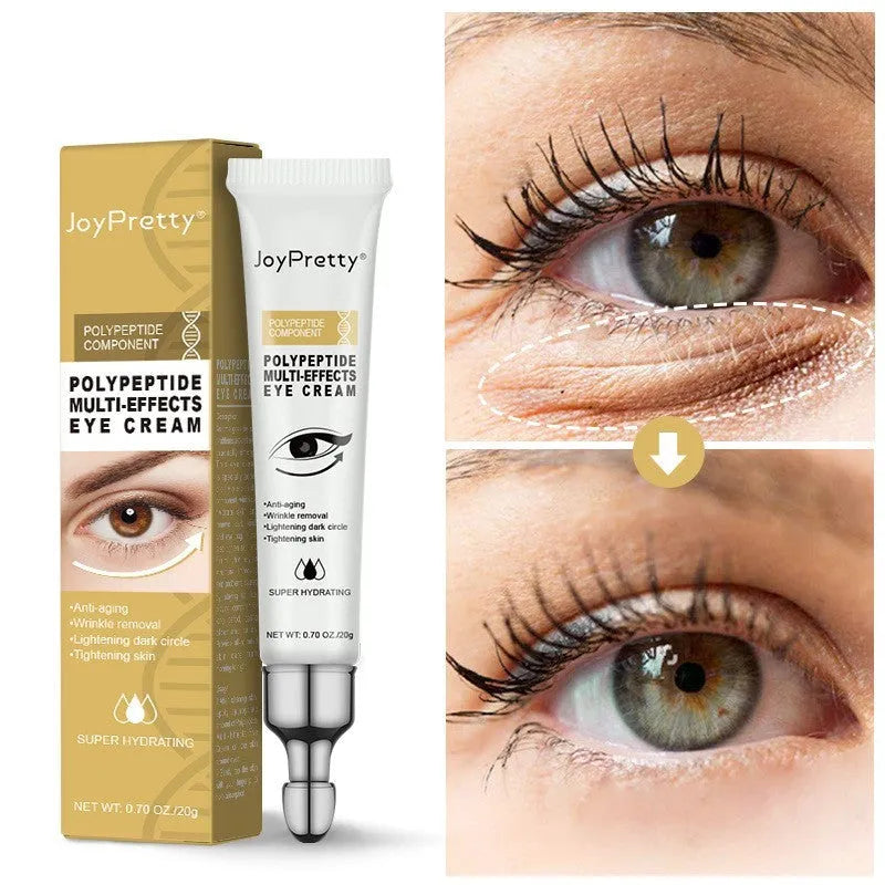 20g tube of peptide anti dark circle eye cream for reducing puffiness and lightening bags