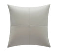 Solid colour cowhide leather pillow cover in Nordic style with square shape