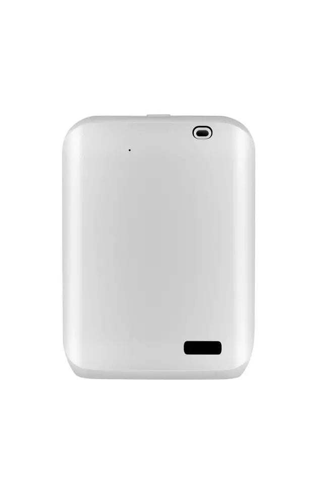 White HVAC wall mount essential oil diffuser with 150ml capacity and smartphone APP control interface