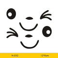 Reflective cartoon car stickers with cute eyes design for electric vehicle rearview mirror decoration