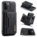 Magnetic card holder split protection phone case in PU for Apple iPhone, available in combination colours