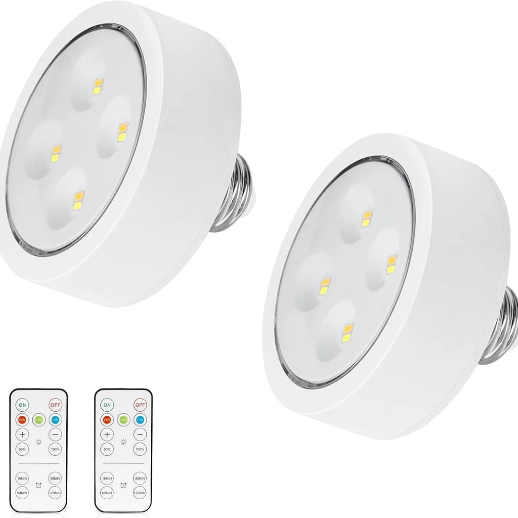 White transparent planet-style LED magnetic suction light with remote control