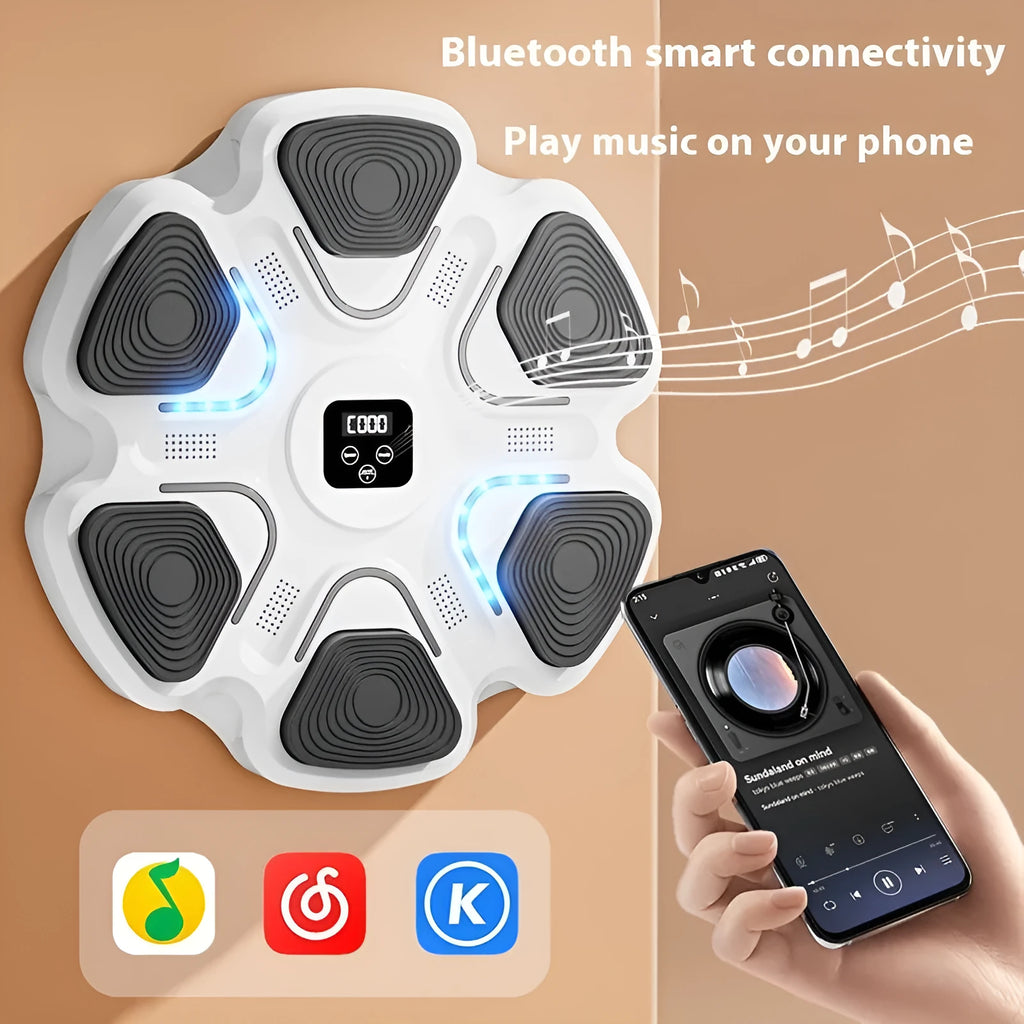 Smart music boxing machine wall target electronic reaction training equipment