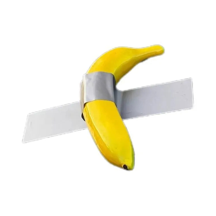 Creative spoof art banana car sticker in foam material with cartoon design