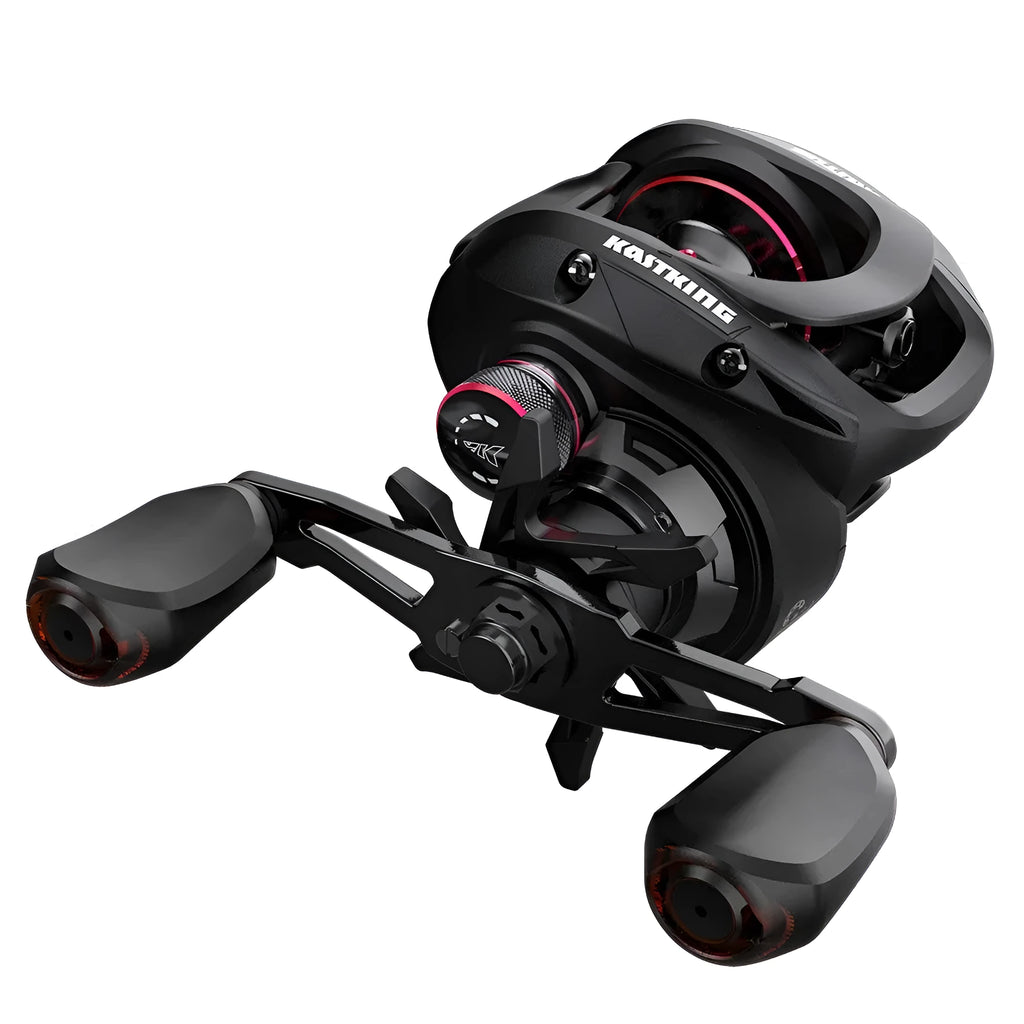 Drip wheel lure fishing rod rocking wheel line reel showing left and right hand wheel options.