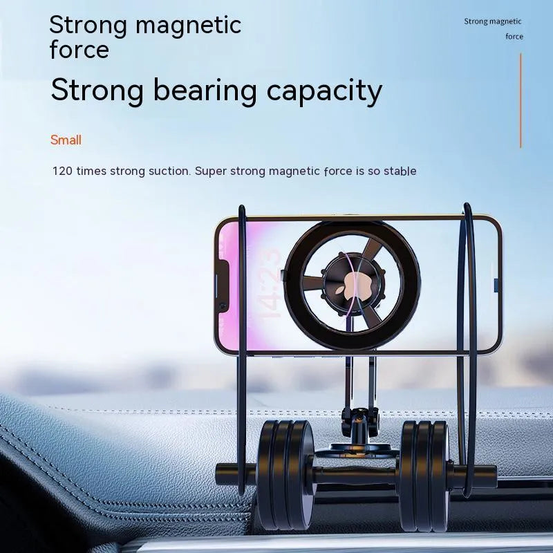 All-metal magnetic car phone holder in multiple colour options with magnetic rings and spare adhesives