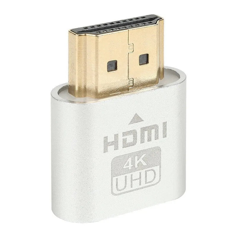 Compact 26.5mm wireless HDMI dummy plug adapter for graphics card virtual display simulation.