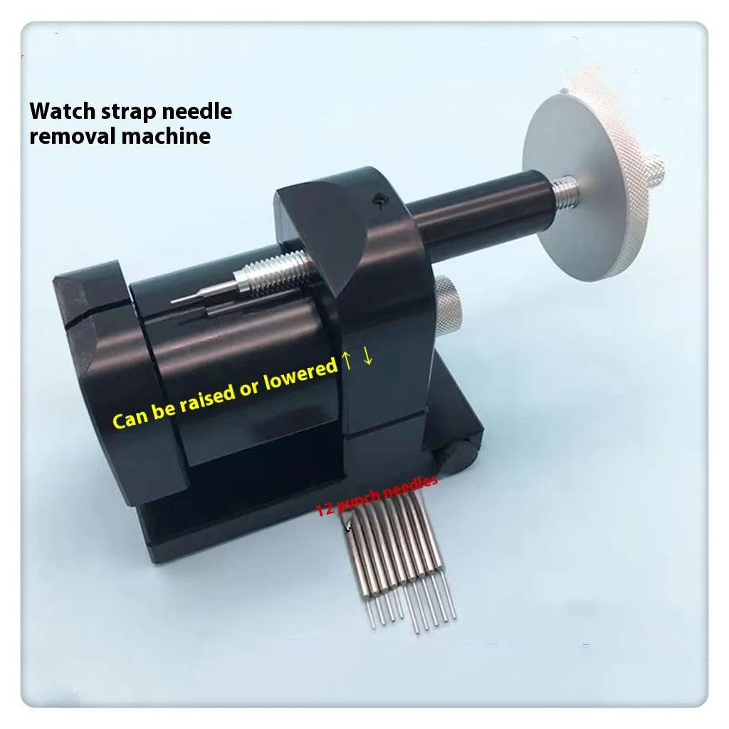Watch strap removal tool set with 12 alloy steel pieces for professional watch repair